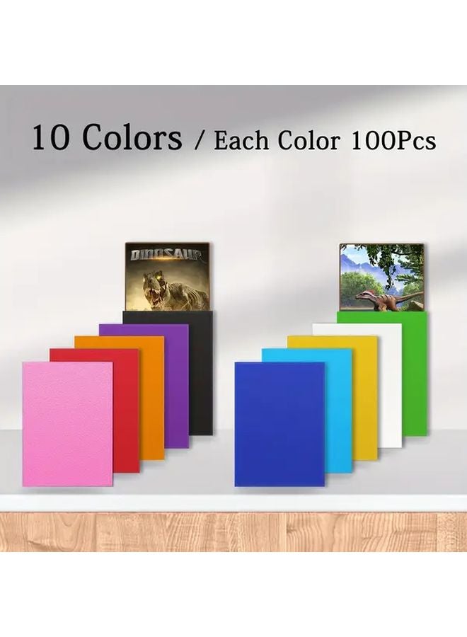 1000 حزمة أكمام بطاقات تداول غير لامعة متعددة الألوان لبطاقات ألعاب الرياضة MTG - Image 3
